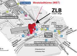 Lageplan Essen Weststadttürme